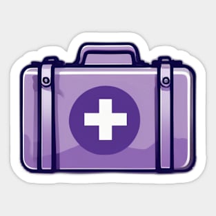 Essential Purple First Aid Kit Design No. 790 Sticker